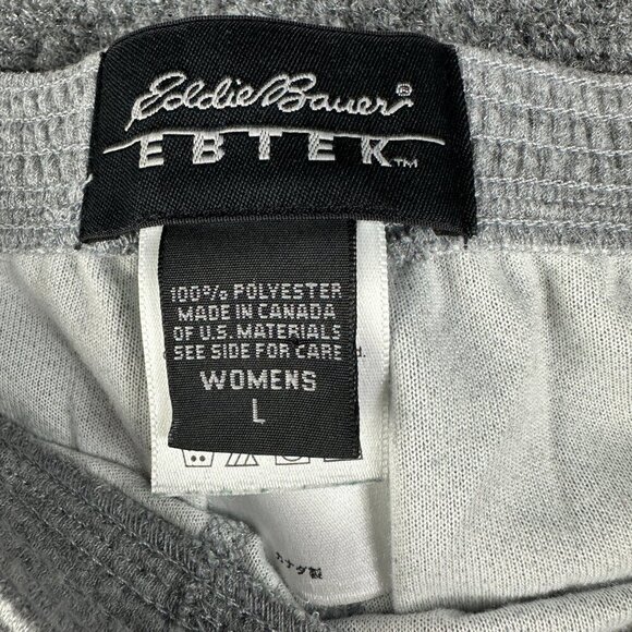 Eddie Bauer Sweatpants Womens Large EBTEK Gray Elastic Waist Pull On Pants - Picture 4 of 6